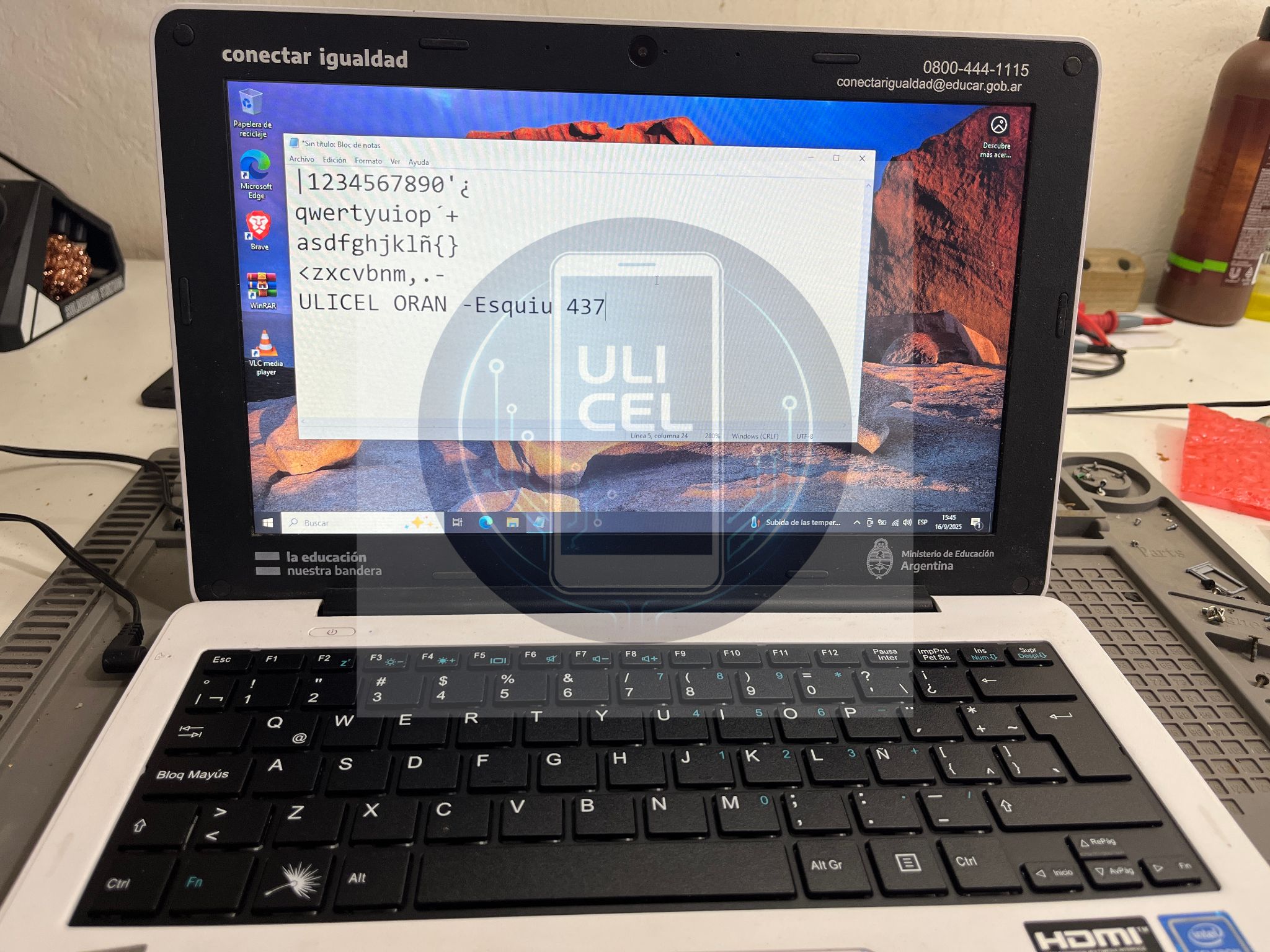 Cambio teclado netbook